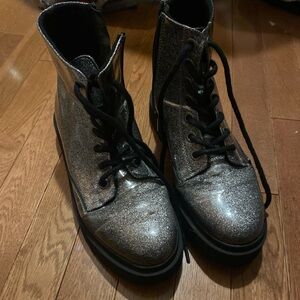 LimeLight glitter platform boots